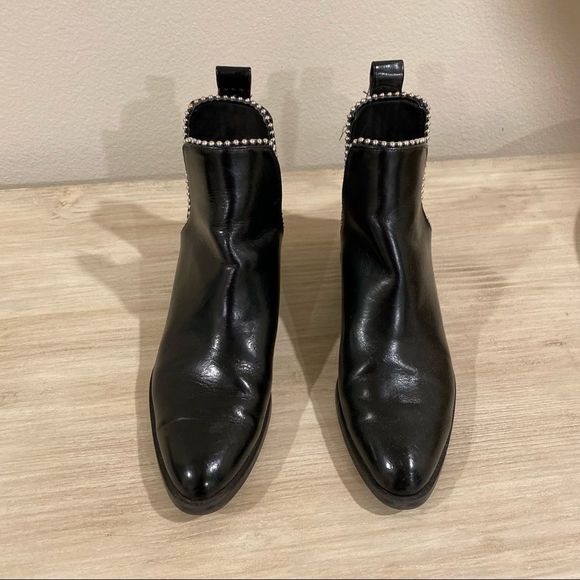 Zara Black Studded Boots - Picture 4 of 7